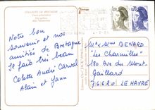 MODERN CARD the old men Greements Sailing Boat