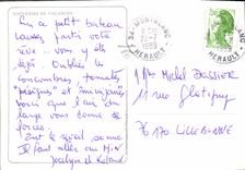 MODERN CARD Souvenirs of Holidays Sailing Boat