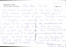 MODERN CARD Houses of the Country Roofs of Roofing stones in Rouergue