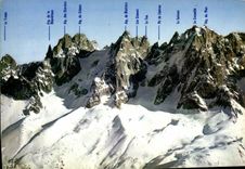 MODERN CARD the Needles De Chamonix