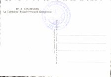 MODERN CARD Strasbourg the Cathedral Western Principal Frontage