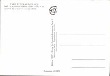 MODERN CARD Paris And Its Wonders the Place Vendome Column of the Large army