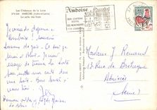 POSTAL MODERNA Amboise el cuarto del castillo de los estados