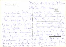 CPM Derniers jours d'automne