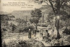 VINTAGE POSTCARD Notre Dame of the Oak miraculous Demonstration of the Statue Folklore