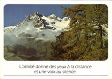 MODERN CARD the Friendship gives eyes to the distance and a voice with silence