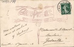 VINTAGE POSTCARD Fantasy Woman Happy New Year