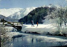 MODERN CARD Snow and sun Ski