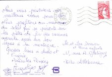 MODERN CARD I am there I remain Ski there