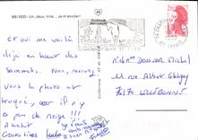 MODERN CARD One two three I fly away Ski