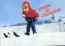 MODERN CARD Seed of Champion Ski Child