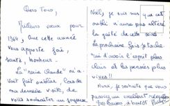 CPM Bonne Annee Oiseau