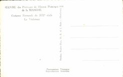 MODERN CARD Norman Costumes of the 19th fiddler Violin Folklore