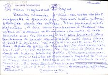 MODERN CARD Landscape of Montegne