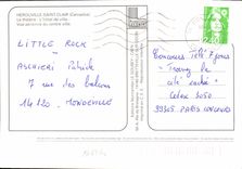 MODERN CARD Holy Herouville Clearly the theater the town hall Seen air of the center town