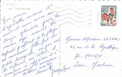 MODERN CARD Lion sur Mer the dam and the beach the castle the beach Sailing Boat TANAGRA Vista Villa