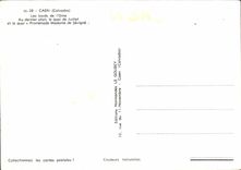 MODERN CARD Caen edges of Orne In the last plan the quay of July and the quay Walk Mademe de Sevigné