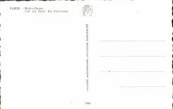CPM Paris Notre Dame vue du Pont du Carrousel