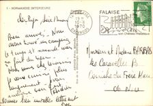 MODERN CARD Normandy Lisieux Bernay Transfers Alencon Mamers