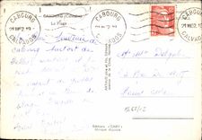 POSTAL MODERNA Cabourg la playa