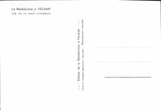 POSTAL MODERNA el benedictino tiene Fecamp Vue del patio principal