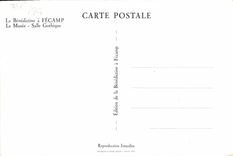 POSTAL MODERNA el benedictino tiene Fecamp el cuarto gótico del museo