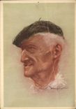 MODERN CARD Basque Man Folklore