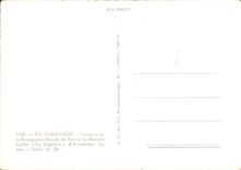 MODERN CARD Normandy Costume of the Rucale Middle-class of the south of the English Channel Caps the Butterfly of Avranches Folklore