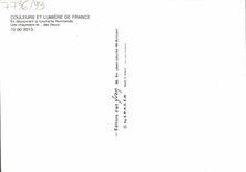 POSTAL MODERNA colores y luz de Francia una cabaña cubierta con paja