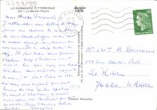 MODERN CARD Picturesque Normandy the flowered House