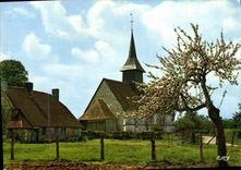 CPM La Petite Eglise Au Printemps 