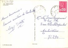 POSTAL MODERNA mi Normandía cubrió con paja la cabaña