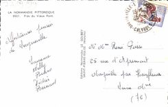 MODERN CARD Picturesque Normandy Close to the Old Bridge