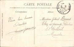 Escenas de la POSTAL de la VENDIMIA de las visitas del normando de la vida con la firma los Maidservants del folklore de las vacas que riegan los animales