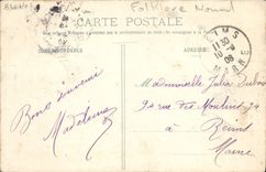 CPA Femme Depart pour la traite Foklore