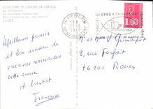 POSTAL MODERNA casa de Normandía