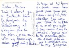 MODERN CARD Picturesque Normandy Folklore Gull Child Apples