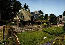 MODERN CARD Charms and Colors Of Normandy Thatched cottage Norman