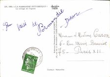 POSTAL MODERNA Normandía la aldea de la iglesia