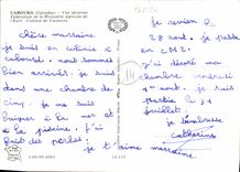 POSTAL MODERNA federación vista Cabourg del aire de la reciprocidad agrícola del campamento de verano de Eure