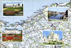 MODERN CARD Normandy the Flowered Dimension Deauville Lisieux Honfleur