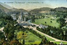 CPM Lourdes La Basilique Vue plongeante