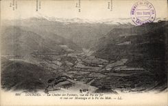 CPA Lourdes Le Chaine des Pyrenees Vue Du Pic du Jer et vue sur le Montaigu et le Pic du Midi
