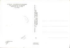 MODERN CARD Villerville View and the martyrdom Descent towards the sea the beach