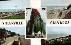 CPM Villerville Plage Calvaire 