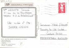 MODERN CARD Notre Dame de Bondeville