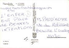 MODERN CARD St Pierre on Divine the town hall