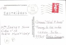 MODERN CARD Holy Honorine Of Fay