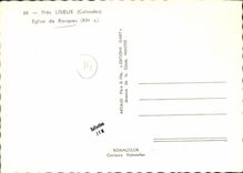 MODERN CARD Close Lisieux Church of Rocques