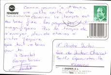 MODERN CARD Tenerife Puerto of Cruzy Teide